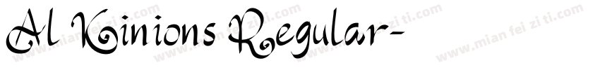 Al Kinions Regular字体转换